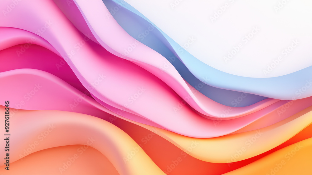 Abstract Waves of Color, flowing layers of pink, blue, and orange create a vibrant blend, evoking serenity and dynamic movement in a harmonious design. Abstract Waves of Color, flowing layers of pink, blue, and orange create a vibrant blend, evoking serenity and dynamic movement in a harmonious design.