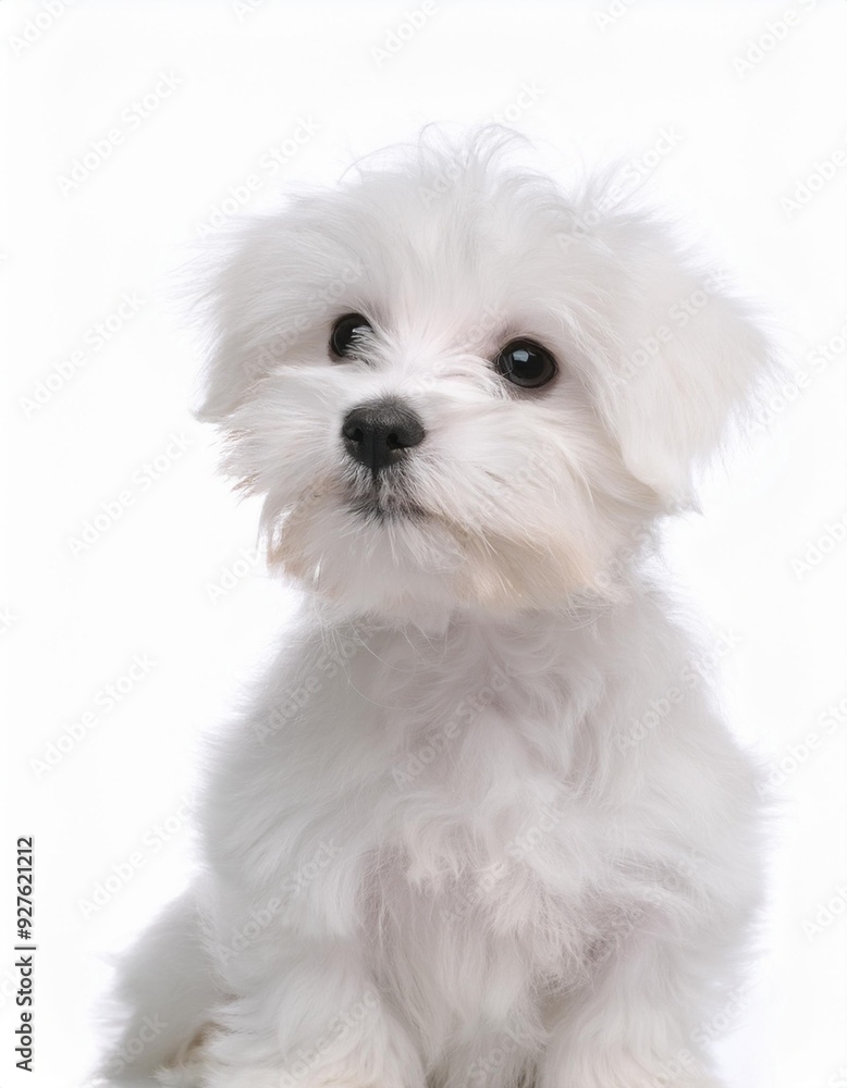 マルチーズの子犬のポートレート(Maltese puppy portrait on white background)
マルチーズの子犬のポートレート(Maltese puppy portrait on white background)