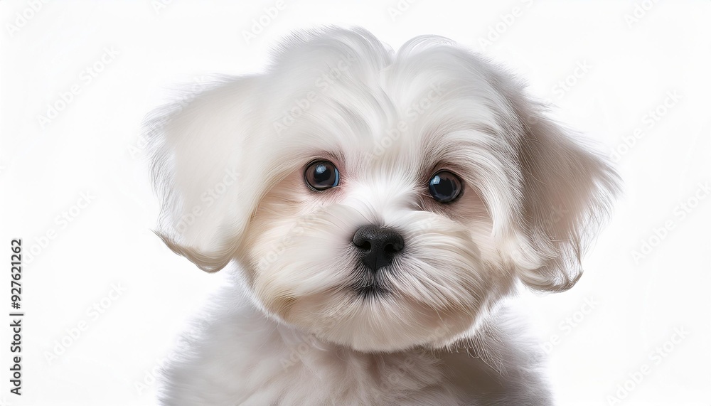 マルチーズの子犬のポートレート(Maltese puppy portrait on white background)
マルチーズの子犬のポートレート(Maltese puppy portrait on white background)