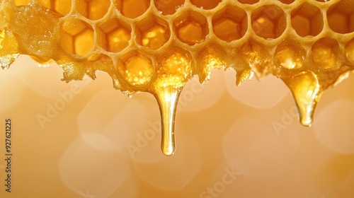 Honeycomb Dripping Honey