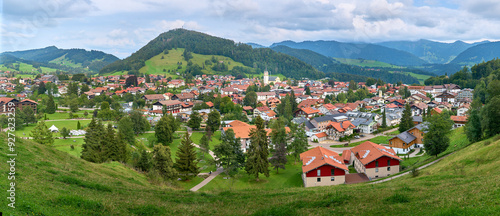 panoramic view on the Allga...