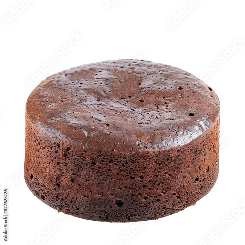 Round Chocolate Cake With Rich Cocoa Flavor and Moist Texture photo