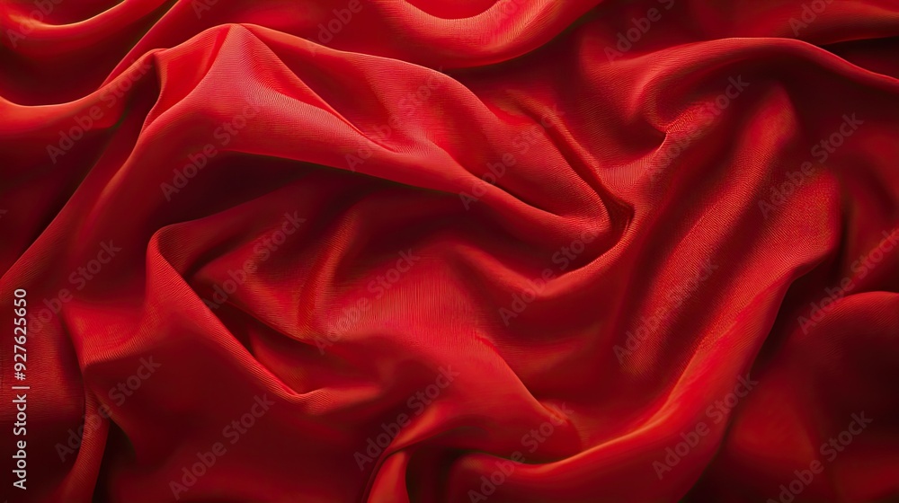 A vibrant red fabric with a delicate wave pattern, draped smoothly, creating a sense of motion. A vibrant red fabric with a delicate wave pattern, draped smoothly, creating a sense of motion.