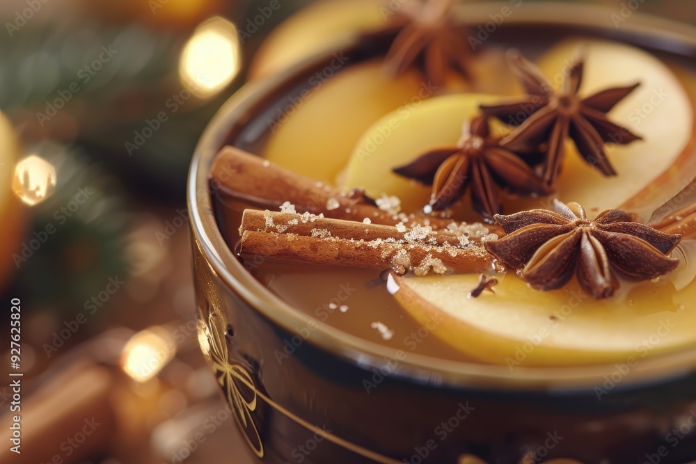 Spiced Apple Cider with Cinnamon Sticks and Star Anise Spiced Apple Cider with Cinnamon Sticks and Star Anise