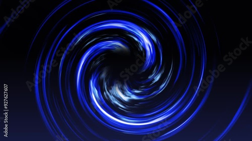 Seamless background with a rotating funnel that looks like a black hole. Blue and white colors.