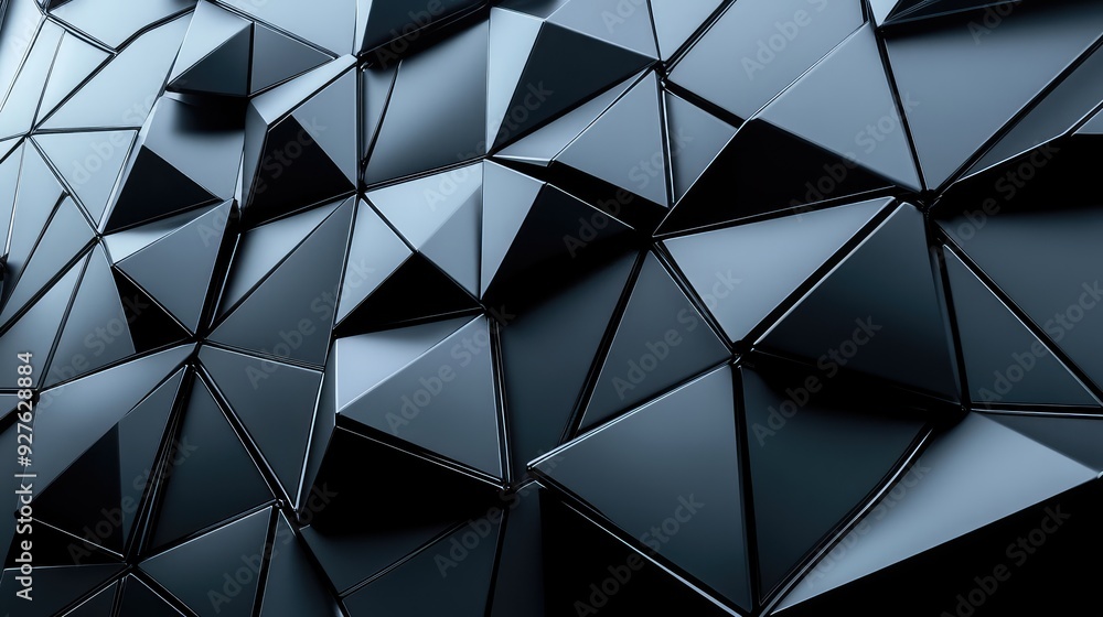 A futuristic 3D geometric pattern with a sleek, modern look, ideal for wallpaper or ceramic tile designs. A futuristic 3D geometric pattern with a sleek, modern look, ideal for wallpaper or ceramic tile designs.