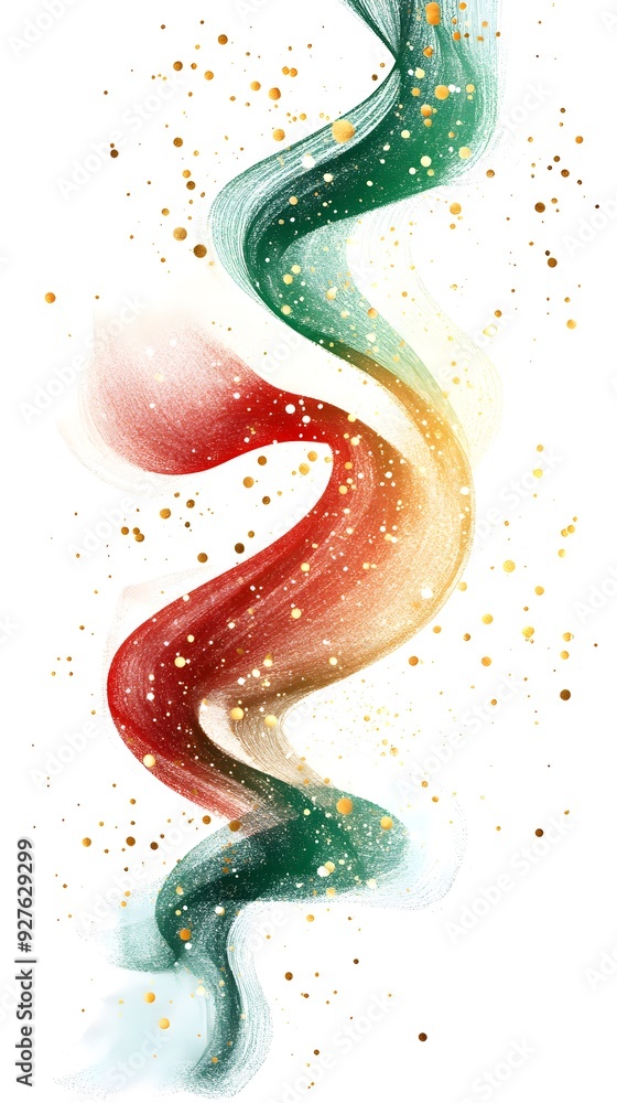 christmas clipart red, green, gold and white colors, white isolated background christmas clipart red, green, gold and white colors, white isolated background