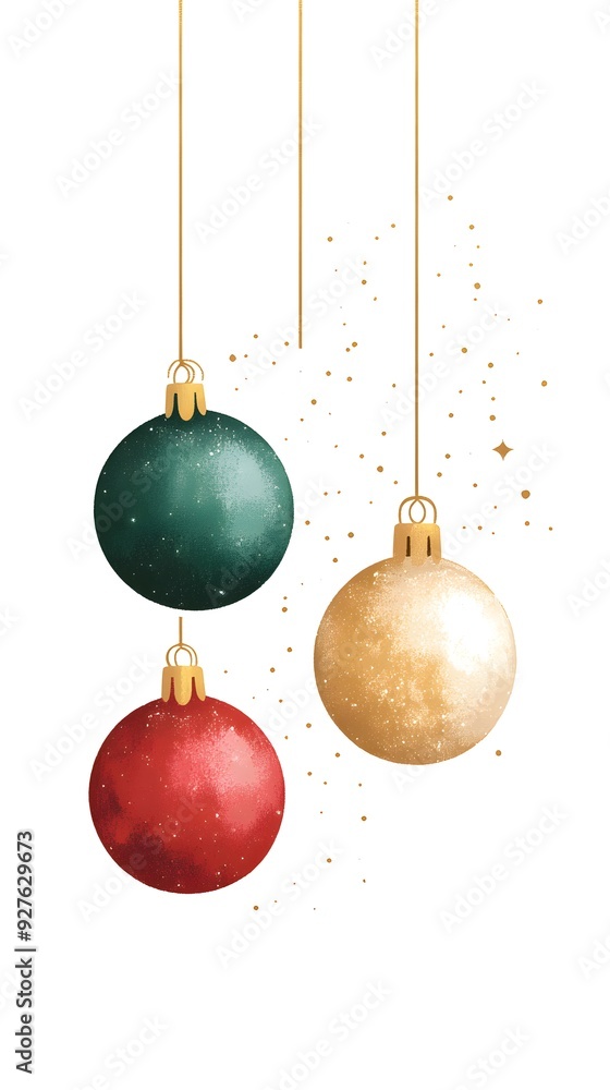 christmas clipart red, green, gold and white colors, white isolated background christmas clipart red, green, gold and white colors, white isolated background