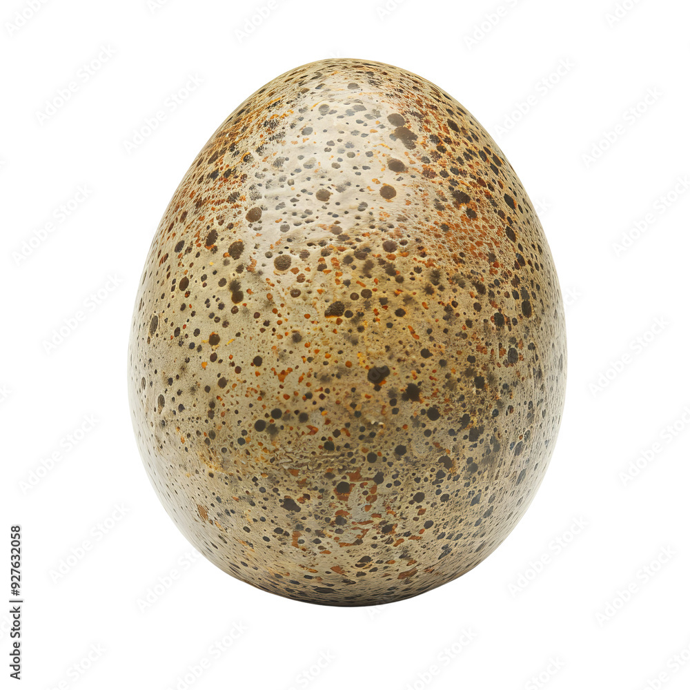 Textured Emu Egg with Unique Speckled Pattern and Shape. Textured Emu Egg with Unique Speckled Pattern and Shape.