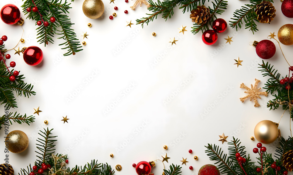 christmas background with red,gold baubles,pine branches suitable for designing festive holiday greeting cards seasonal advertisements winter event invitations and christmas-themed social media posts christmas background with red,gold baubles,pine branches suitable for designing festive holiday greeting cards seasonal advertisements winter event invitations and christmas-themed social media posts