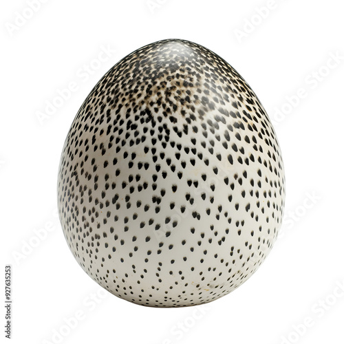 Unique Spotted Guinea Fowl Egg with Distinctive Patterns.