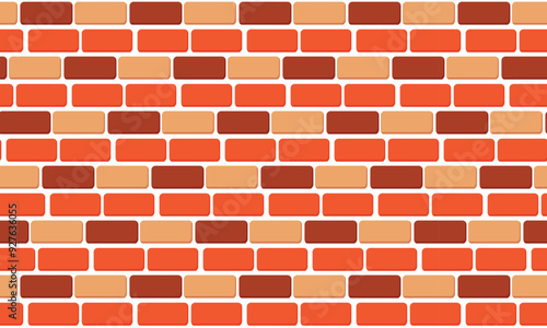 Red brick wall background
