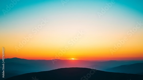 Wallpaper Mural The background of dawn: The use of gradient tones symbolizes the nascent sunrise, representing a new beginning and a bright future. Torontodigital.ca