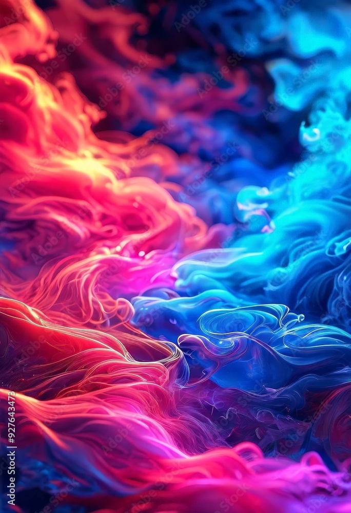 Obraz premium colorful smoke wallpapers hd