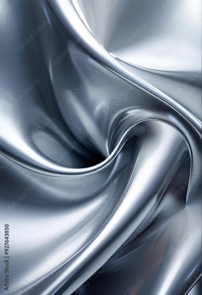 Obraz premium close up silver fabric