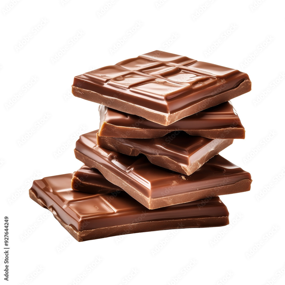Stack of Delicious Milk Chocolate Bars Perfect for Treats. Stack of Delicious Milk Chocolate Bars Perfect for Treats.