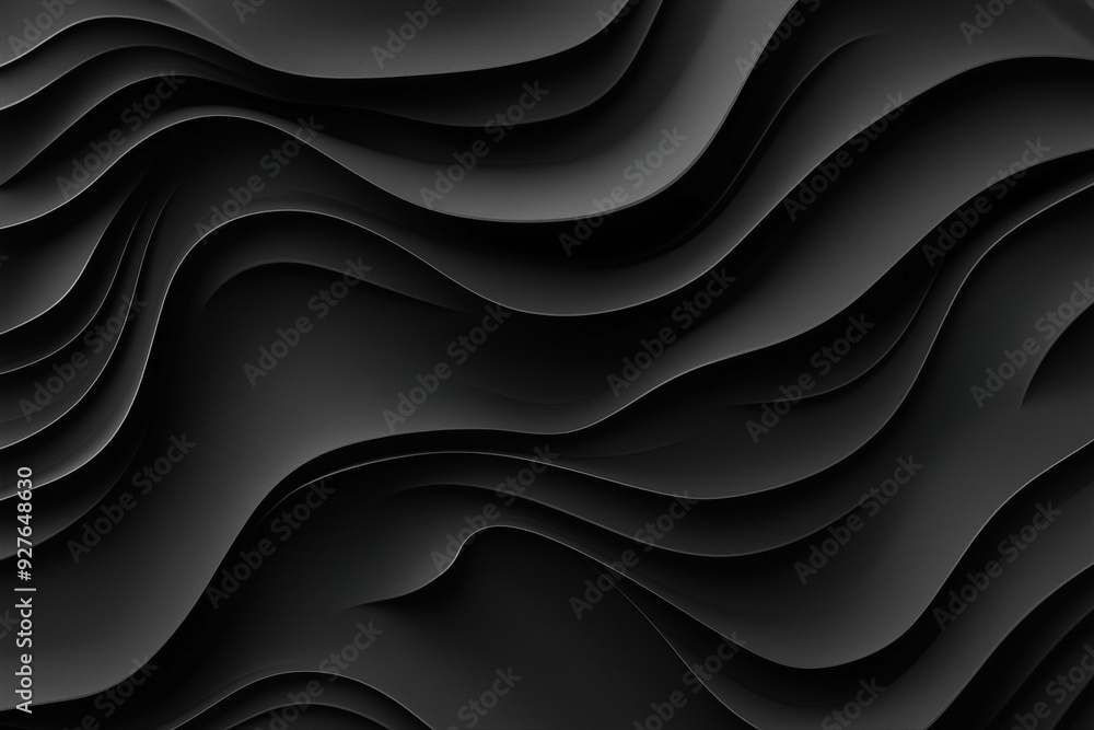 Abstract Black Wave Geometry background Abstract Black Wave Geometry background