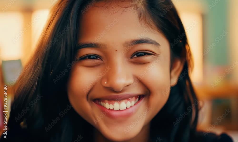 Joyful Language Learning: Close-up of a Student Pronouncing a Word Joyful Language Learning: Close-up of a Student Pronouncing a Word