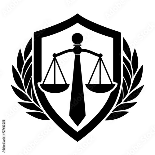 logo flat for a law firm