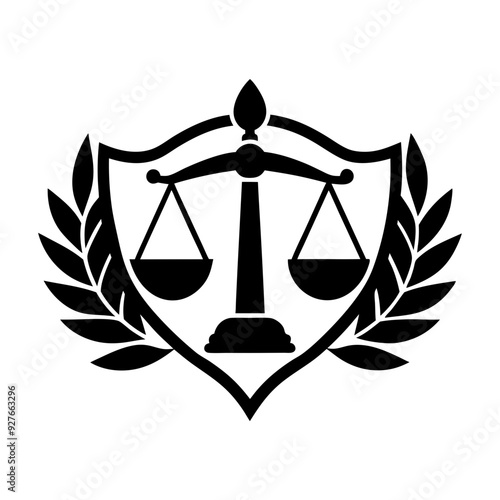 logo flat for a law firm