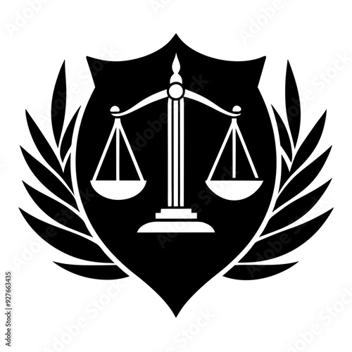 logo flat for a law firm