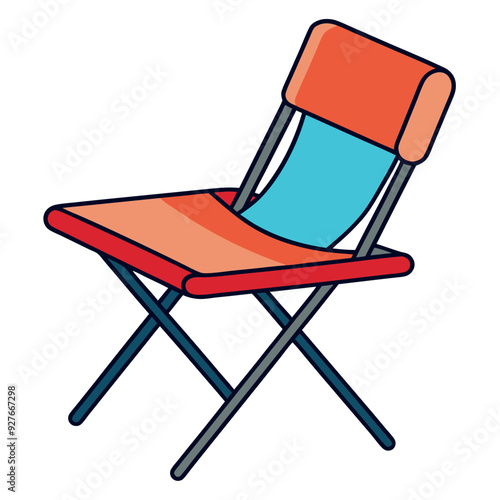 Foldable Chair Vector Design