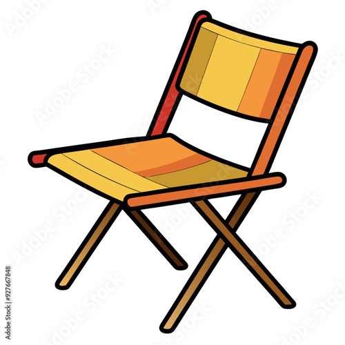 Foldable Chair Vector Design