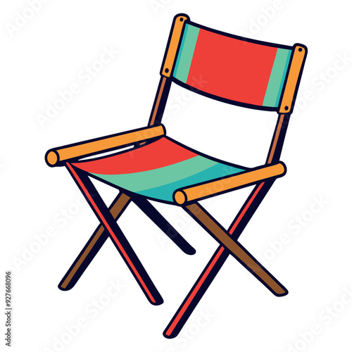 Foldable Chair Vector Design