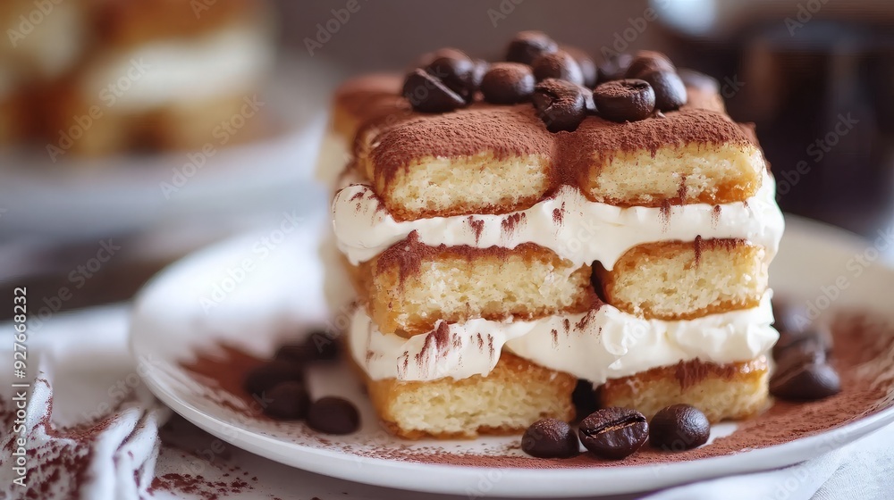 Tiramisu with Coffee Beans Tiramisu with Coffee Beans