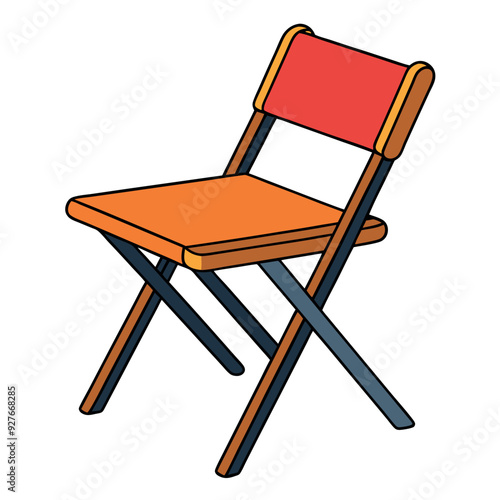 Foldable Chair Vector Design
