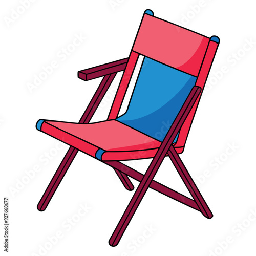 Foldable Chair Vector Design