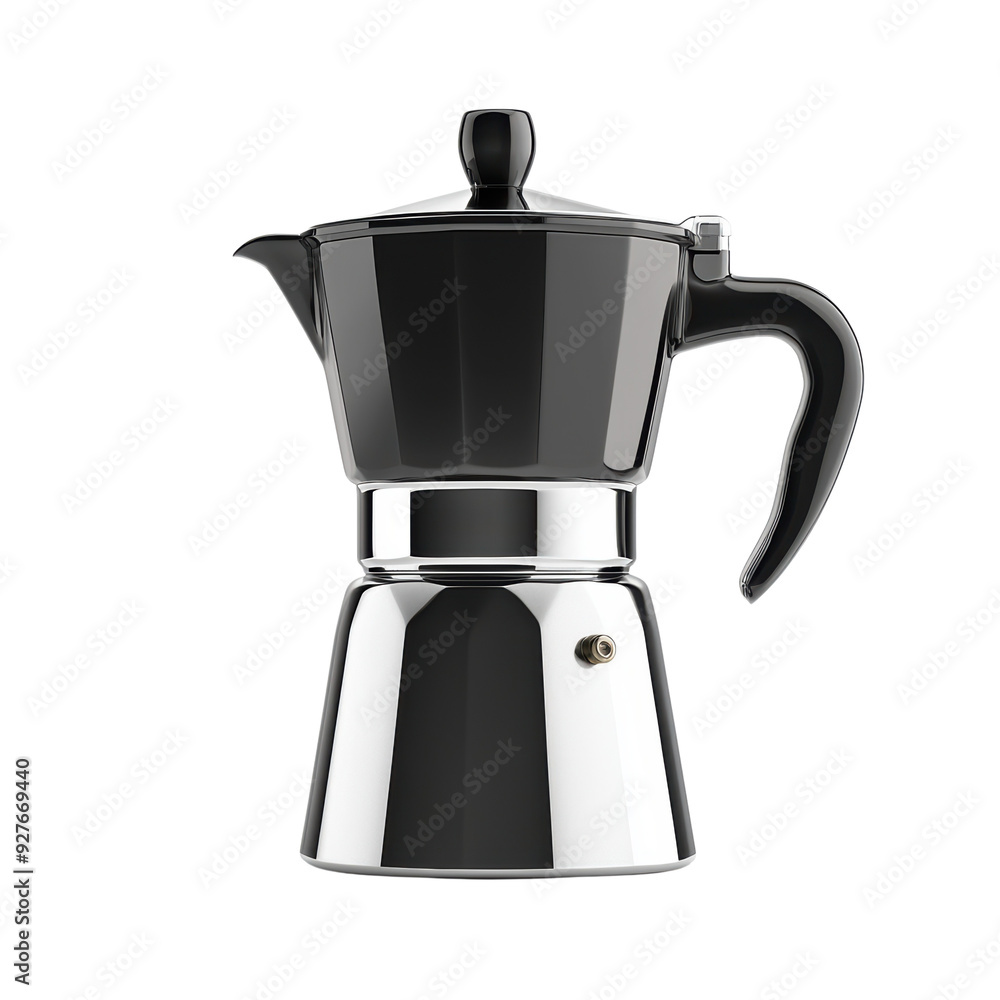 Espresso coffee maker isolated on white transparent. Kitchen home appliance Espresso coffee maker isolated on white transparent. Kitchen home appliance
