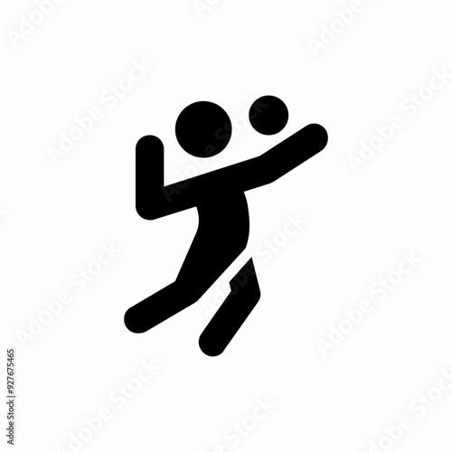 volleyball player sport icon sign
