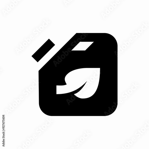 eco fuel canister icon sign