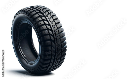 car wheel isolated on white background