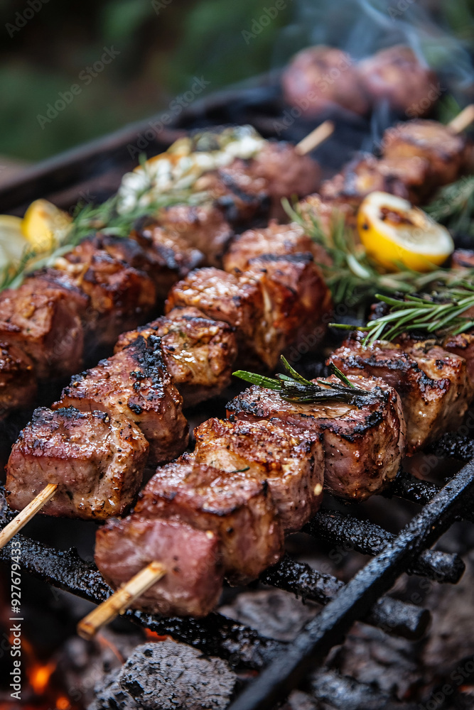 shish kebab on skewers shish kebab on skewers