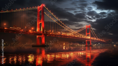 Ampera Bridge Palembang Landmark Iconic View photo