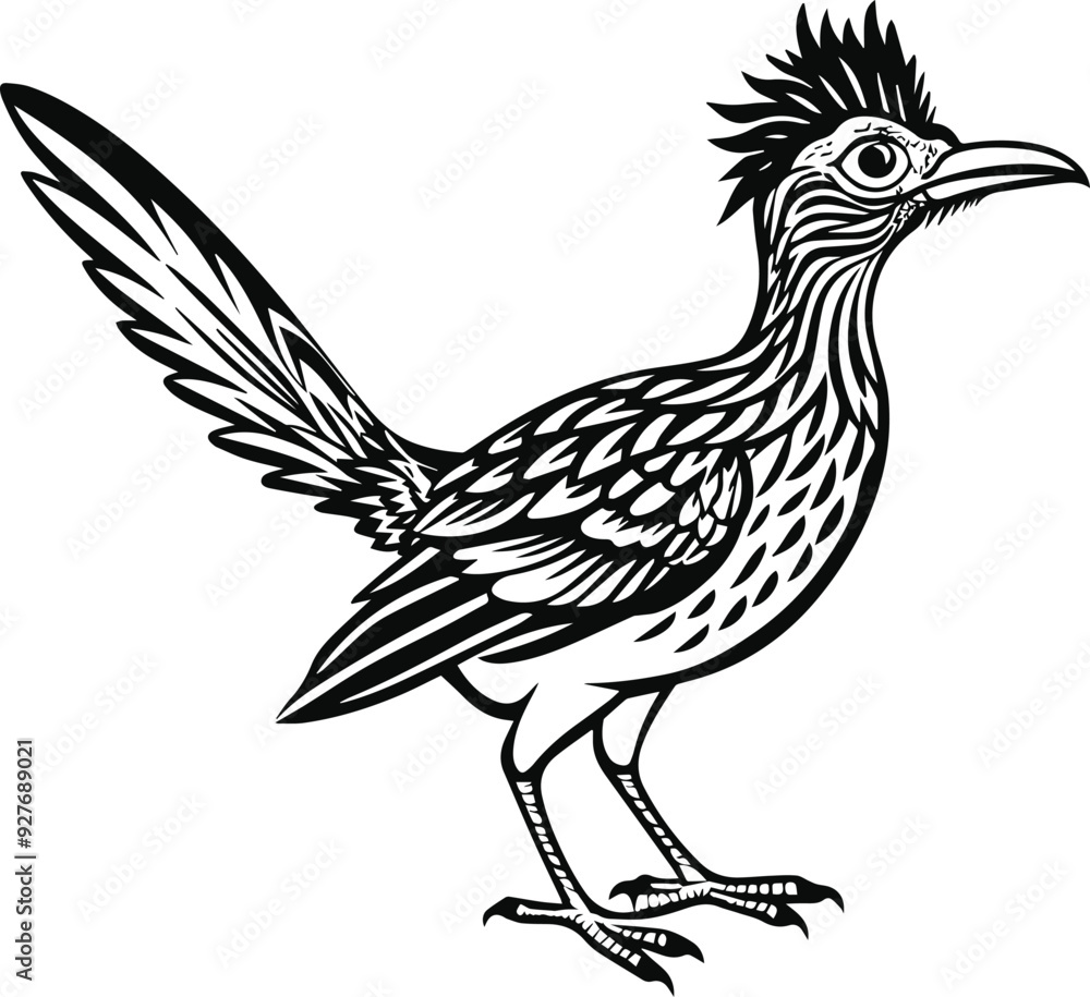 roadrunner silhouette vector illustration roadrunner silhouette vector illustration