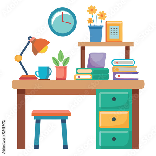 Kids' Desk Vector Design