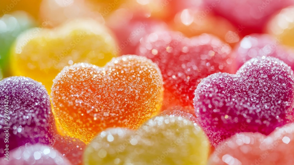 colorful heart shaped gummy candies colorful heart shaped gummy candies
