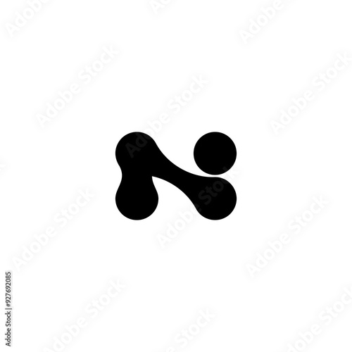 Gradient N NI logo icon vector modern concept