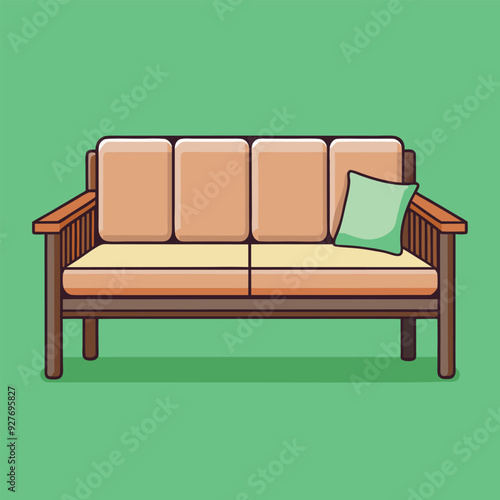 Outdoor Sofa Vector Design