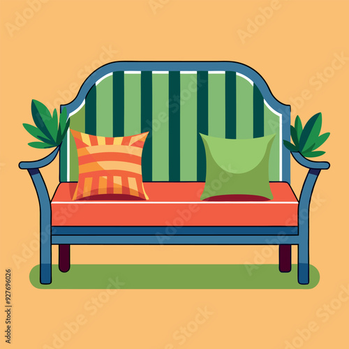 Outdoor Sofa Vector Design