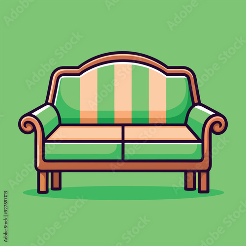Outdoor Sofa Vector Design