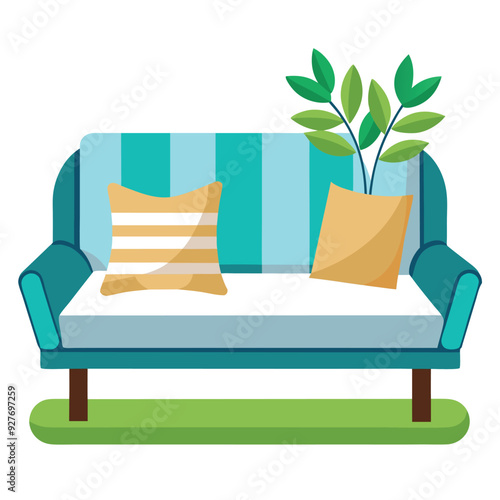 Outdoor Sofa Vector Design