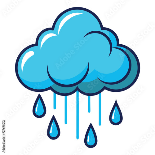 Rain Cloud Vector Design