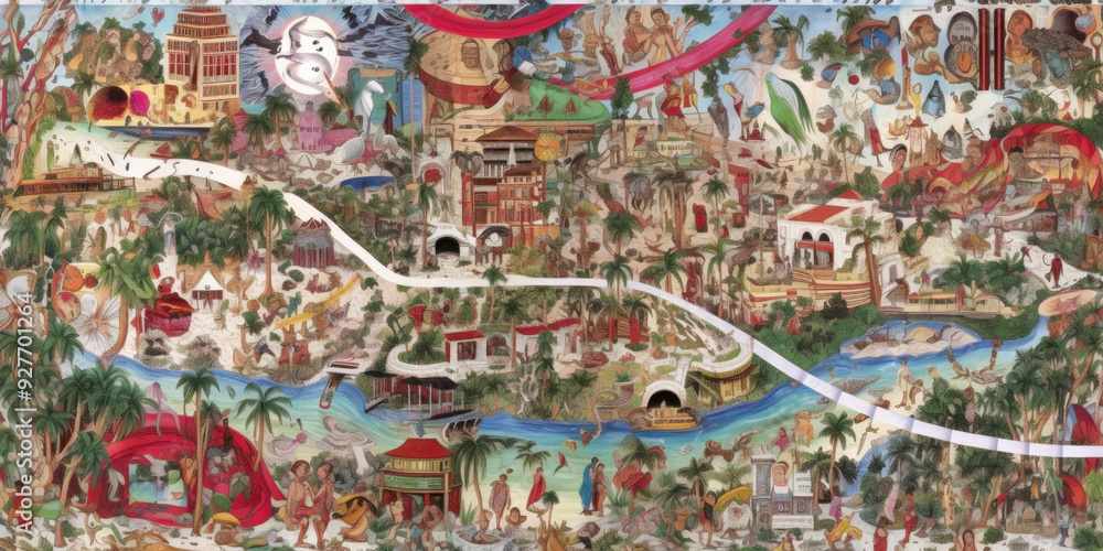 Geographic map of city Geographic map of city