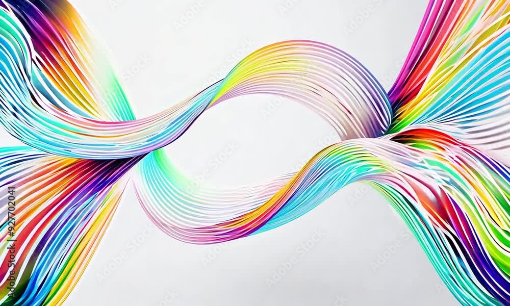 Abstract Colorful Swirling Lines Abstract Colorful Swirling Lines