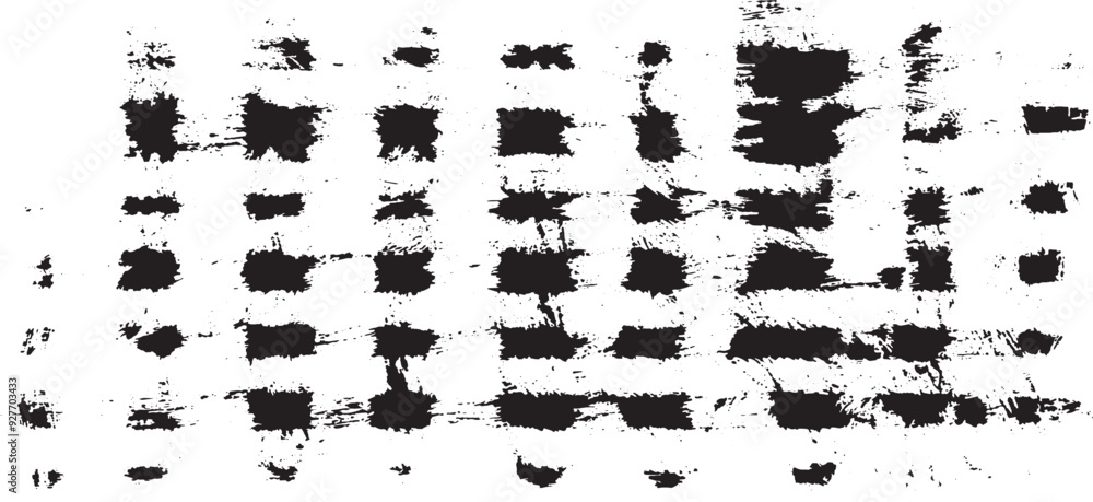 Naklejka premium Dark grunge urban texture vector. Distressed overlay texture. Grunge background. Abstract obvious dark worn textured effect. Vector Illustration. Black isolated on white. EPS10.