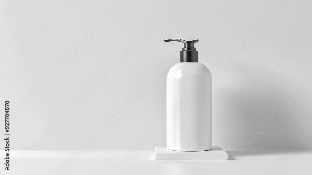 Lotion bottle on white background Lotion bottle on white background